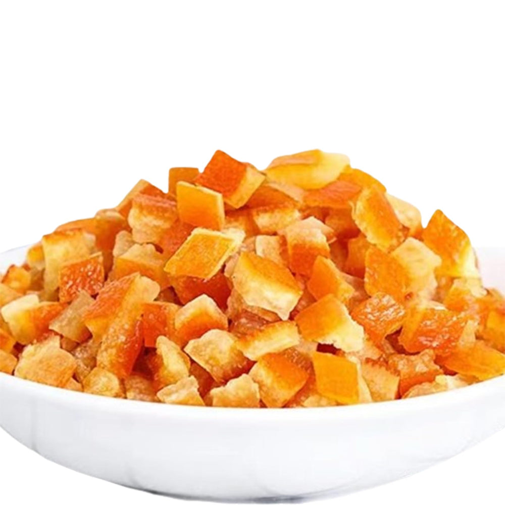 UpBots candied orange peel ding in 8-8oz packaging adds bright color and citrus chew