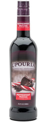 Upouria Peppermint Mocha label close-up highlighting vegan and gluten-free features