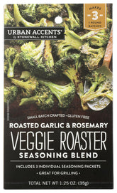Urban Accents Roasted Garlic & Rosemary Veggie Roaster 2 Pack ready for roasting vegetables