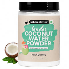 Urban Platter Tender Coconut Water Powder in bottle displaying natural hydration for everyday use