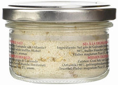 Close-up of Urbani truffle salt packaging highlighting gourmet quality.
