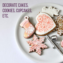 U.S. Cake Supply pearlescent shade image highlights shimmering accents on gum paste decorations.