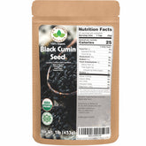 U.S. Wellness Naturals black cumin seed 1lb from Egypt, versatile spice for flavor and color.