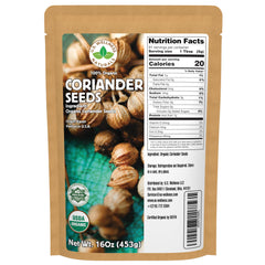 US Wellness Naturals coriander seeds 16oz bag ready for curries and stews