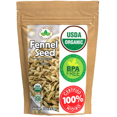 U.S. Wellness Naturals fennel seeds bulk bag ready for kitchen use.