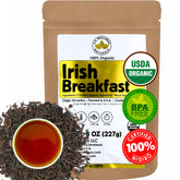 US Wellness Naturals Irish Breakfast Tea loose leaf with crisp flavor and refined aroma.