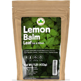 US Wellness Naturals lemon-balm-tea-leaves-closeup shows pure leaves for a calming cup.