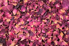 U.S. Wellness Naturals Rose Petals in bath, creating a calming, aromatic soak.