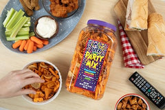 Utz corn tortillas snack closeup highlighting bold, savory crunch