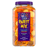 Utz Party Mix Barrel bowl-serve with shareable crunchy snacks