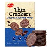 V-LOONG Ultra-Thin Cocoa Crackers with melted chips — crisp bite and chocolate pockets