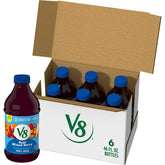 V8 Acai Mixed Berry juice bottle in a six-pack for easy daily hydration