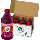 V8 Beet Ginger Lemon bottle front showing bold flavor and vitamin C boost