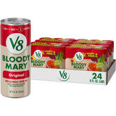 V8 Bloody Mary Mix can front view ideal for quick, flavorful brunch cocktails.