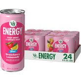 V8 Energy Diet Strawberry Lemonade can front view showing flavor and on-the-go energy
