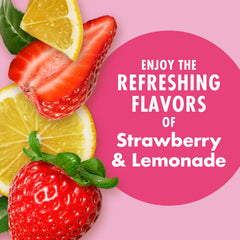 V8 Energy Diet Strawberry Lemonade glass being poured for a refreshing moment
