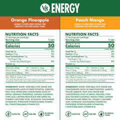 V8 Energy Orange Pineapple can with bright flavor and tea-based caffeine