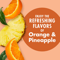 V8 Energy ingredients section shows combined serving of veggies and fruits