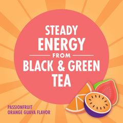 V8 +ENERGY can poured into glass for a refreshing pick-me-up
