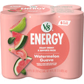 V8 Energy Watermelon Guava can ready to energize your morning