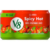 V8 Spicy Hot vegetable juice can front view, a quick veggie boost