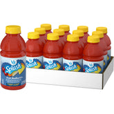 V8 Splash Fruit Medley bottle front, vibrant fruit colors for quick refreshment
