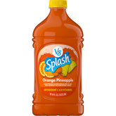 V8 Splash Orange Pineapple bottle front view showing a refreshing, lower-calorie juice option