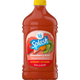 V8 Splash Strawberry Kiwi 64oz bottle front view for everyday refreshment