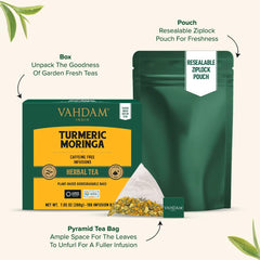 VAHDAM tea with sweet earthy notes and natural herbal aroma.