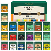 VAHDAM Assorted Tea Sampler Box Front showing gift-worthy presentation