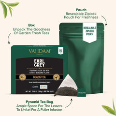 VAHDAM biodegradable plant-based tea bags for eco-friendly steeping