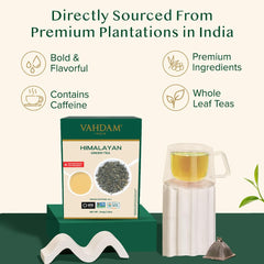 VAHDAM brewing in kettle demonstrates easy, precise preparation.