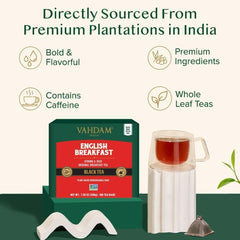 VAHDAM full-bodied black tea leaves deliver a smooth, lasting finish.