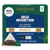 VAHDAM High Mountain Oolong tea bags packaging, resealable pouch keeps flavor fresh
