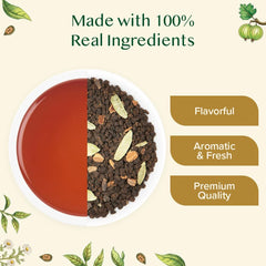 VAHDAM Original Masala Chai loose leaf close-up with rich aroma for cozy mornings