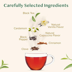 VAHDAM Vanilla Spiced Chai pyramid tea bags deliver full flavor infusion