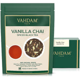 VAHDAM vanilla spiced masala chai loose leaf close up for robust flavor