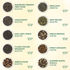 VAHDAM World Top 20 Favourites Black Tea assortment for bold cups