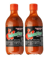 Valentina Salsa Picante Extra Hot 2-pack bottles for bold flavor on meals.