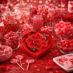 Valentine Day Chocolate Heart Gift Box features milk and dark chocolate for variety.