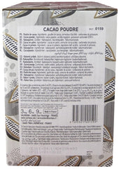 Valrhona cocoa powder dusted on desserts for rich color and aroma.