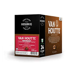 Keurig-friendly Van Houtte pods displayed on kitchen counter