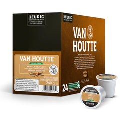 K-Cups on kitchen counter ready for quick Van Houtte mornings.