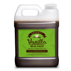 Vanilla Bean Kings paste bottle with real seeds for rich batter flavor.