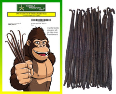 Vanilla Products USA Tahitian vanilla beans sliced for easy prep and flavor.