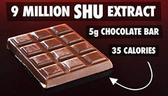 Vat19 twelve-squares-dare bar sliced into pieces for paced tasting.