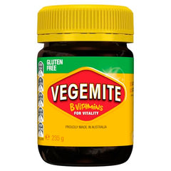 Vegemite Gluten Free in a spread-jar, a convenient pantry staple for quick flavor boosts.