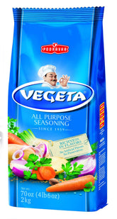 Vegeta bottle pouring to boost savory flavor in meals.