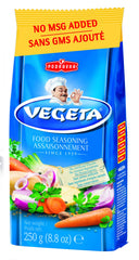 Vegeta No MSG added all-purpose seasoning bottle front enhances meals with quick, balanced flavor.