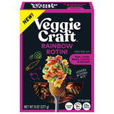 Veggiecraft Farms Rainbow Rotini pasta pack—vibrant colors for quick, protein-packed meals